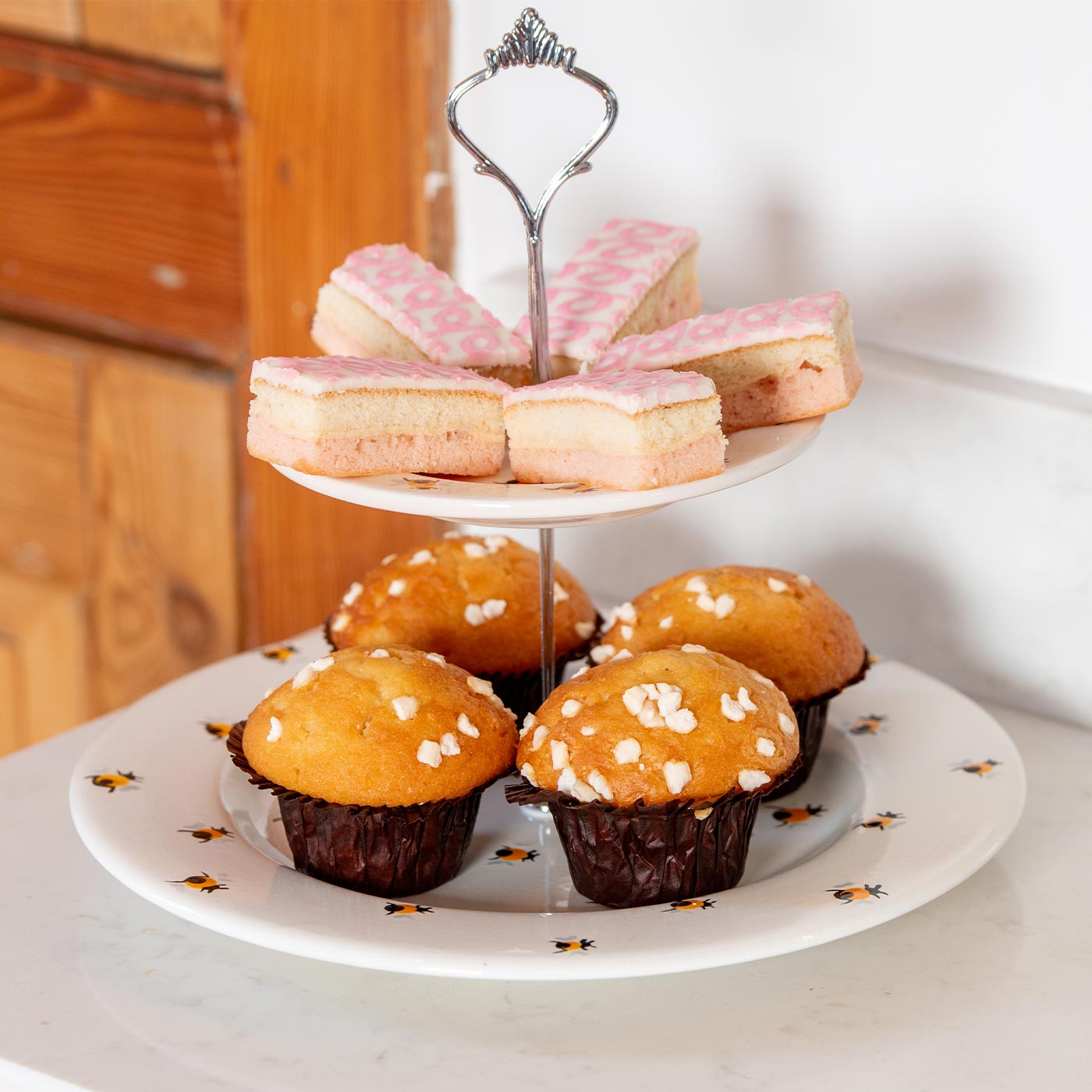 Cake Stand in Honey Bee - L&L x Purple Glaze