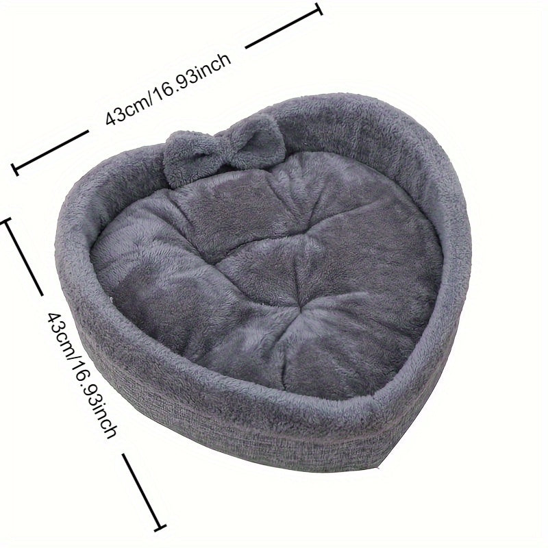 Heart-shaped pet bed cat and dog kennel four seasons universal small and medium-sized dogs and cats with cute dog pad cat kennel