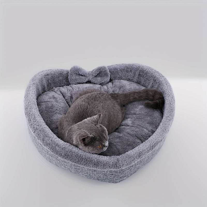 Heart-shaped pet bed cat and dog kennel four seasons universal small and medium-sized dogs and cats with cute dog pad cat kennel