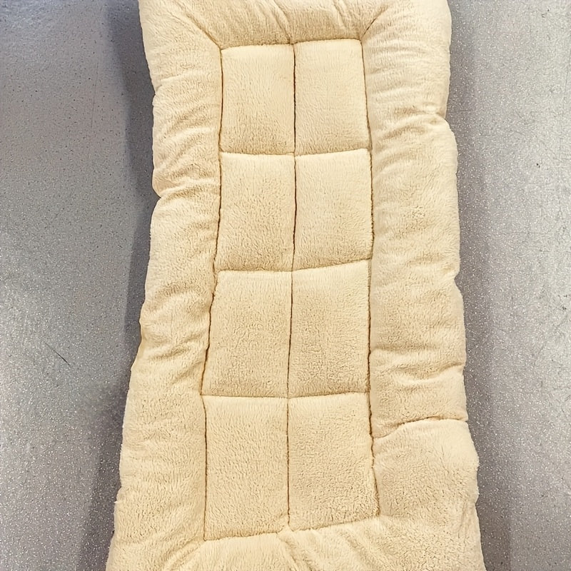 Extra Large Plush Dog Bed Sofa - Ultra-Soft Thick Orthopedic Pet Bed with Non-Slip Bottom, Grey & White Polyester Cushion for All-Size Dogs (Small to Large Breeds) - Durable Cozy Bedding for Home, Couch or Use