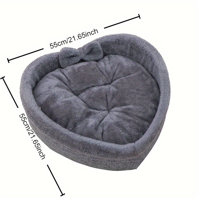 Heart-shaped pet bed cat and dog kennel four seasons universal small and medium-sized dogs and cats with cute dog pad cat kennel