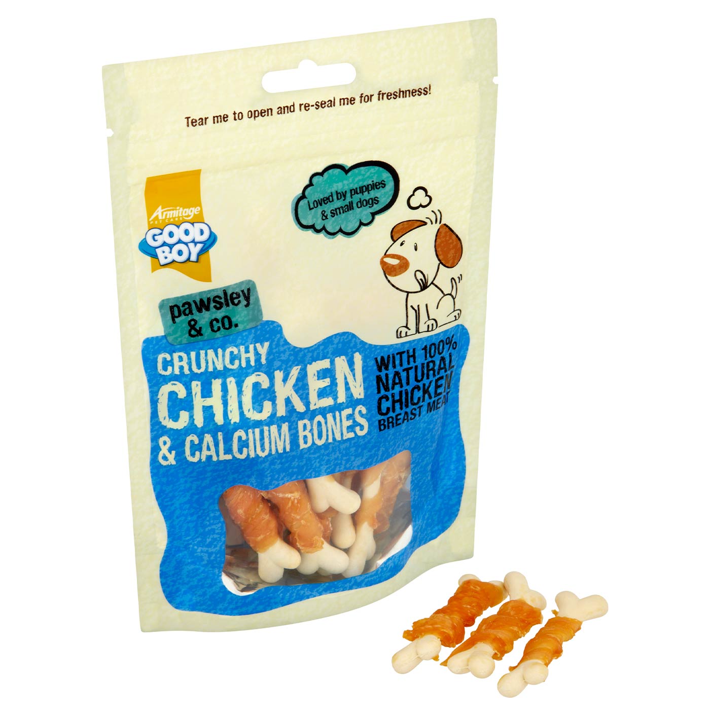 Good Boy Crunchy Chicken & Calcium Bones 100g
