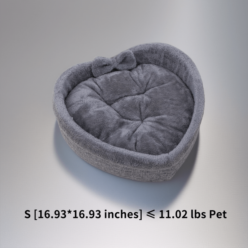 Heart-shaped pet bed cat and dog kennel four seasons universal small and medium-sized dogs and cats with cute dog pad cat kennel