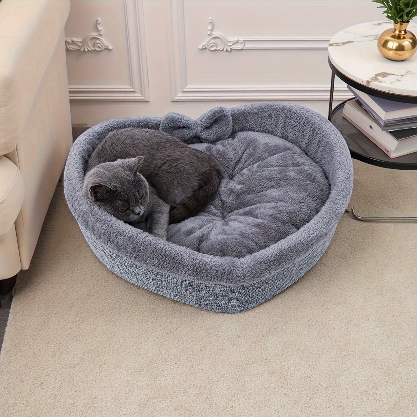 Heart-shaped pet bed cat and dog kennel four seasons universal small and medium-sized dogs and cats with cute dog pad cat kennel
