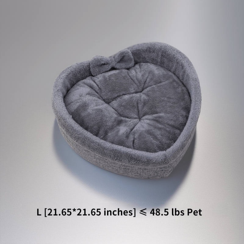 Heart-shaped pet bed cat and dog kennel four seasons universal small and medium-sized dogs and cats with cute dog pad cat kennel